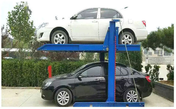 Rope Drive سیستم مستقل پارکینگ ماشین دو سطح 2 بالابر پست گاراژ